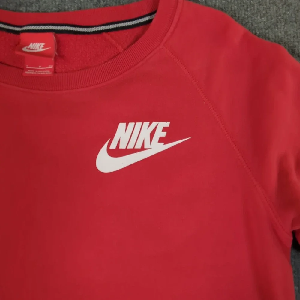 Nike Mens Sportswear Short Sleeve Sweatshirt Crew‎ Neck Futura Logo Small #2661